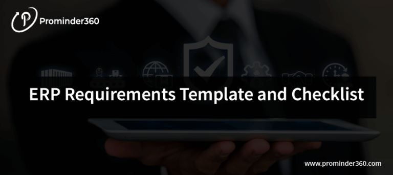 ERP requirements template and checklist guide