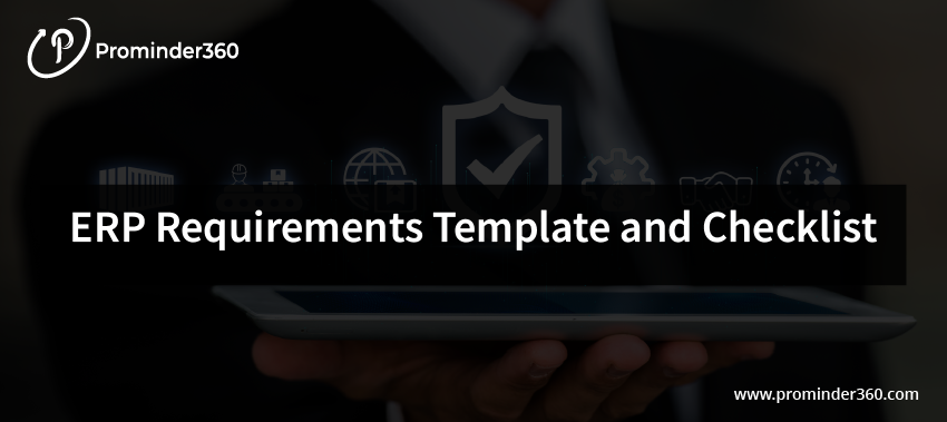 ERP requirements template and checklist guide