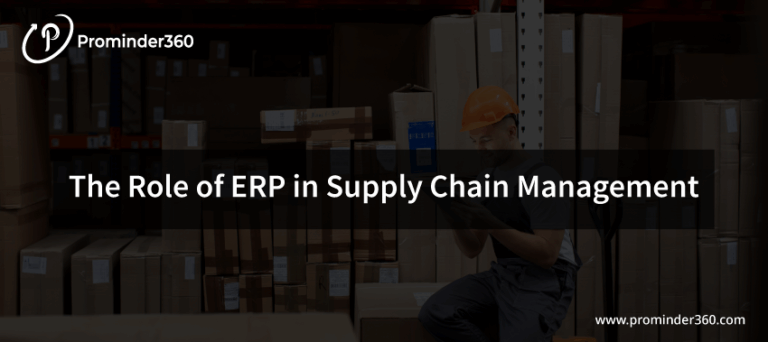ERP system optimizing supply chain management and operations